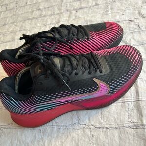 NIKE COURT AIR ZOOM VAPOR WOMEN HARD COURT FIREBERRY FIERCE COLOR SNEAKERS 10.5